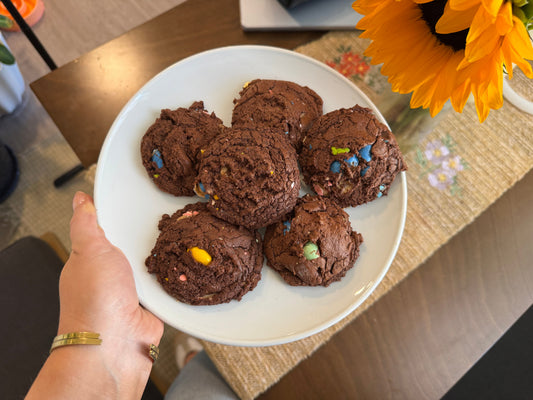 brownie peanut butter cookies | fresh milled flour